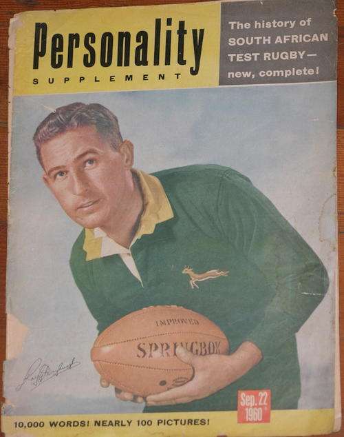 The History of South African Test Rugby, Personality Supplement 1960