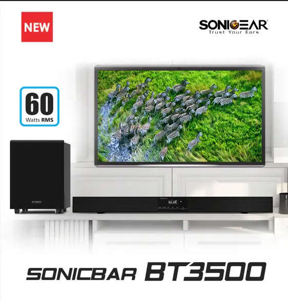 SonicGear SonicBar BT-3500 Soundbar with Subwoofer