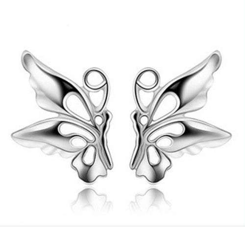 SILVER SMALL BUTTERFLY EARRINGS