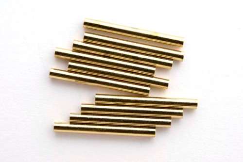 Spacer, tuber, gold tone, 20mm, 10pcs