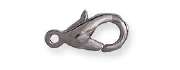 Lobster clasp, 10mm, nickel, 5pc