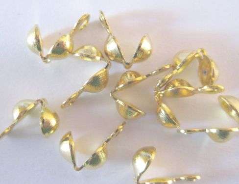 Calottes, gold tone, 20pc