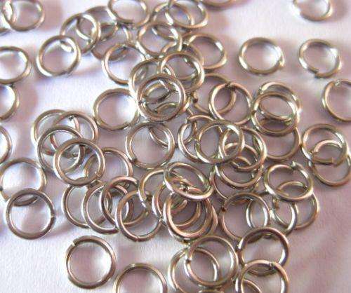 Jump rings, silvertone, 7mm, 50pcs