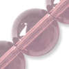 Round glass 10mm light pink, 5pc