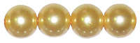 Glass pearl beads 8mm, sunspray, +/-25 pcs