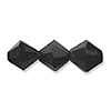 Bicone facetted glass beads, 10mm, black, 5pcs