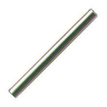 Hollow tube, 20mm, nickel, 20pcs
