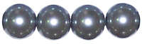 ~SALE~Glass pearl beads 18mm, silver grey, 5pcs