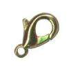 Lobster clasp, 15mm, goldtone, 5pcs