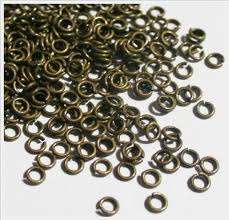 Jump rings bronze 4mm, 50pcs