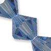 Glass facetted bicone, 8mm, light blue, 10pcs