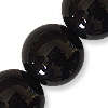 Round glass 10mm black (opaque), 5pc