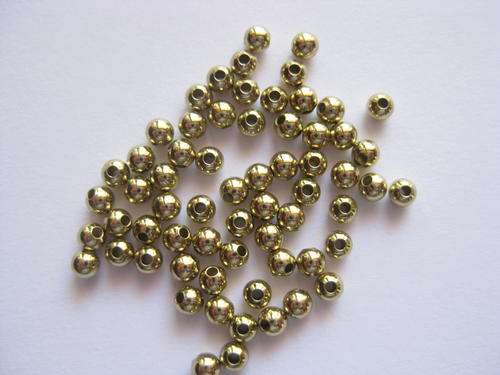 Round spacer, goldtone, 2mm, 50pc