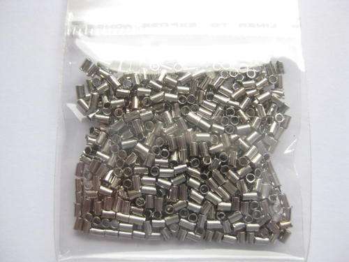 Crimp tubes, antique silver, 1.7mm, 500pcs