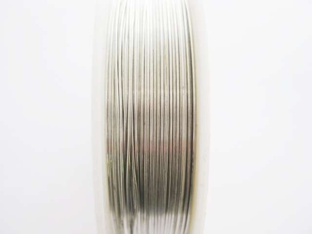 Silver coloured art wire, 0.5mm diameter, 10m