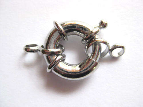 Signoretti clasp, antique silver, 17mm, 1pc