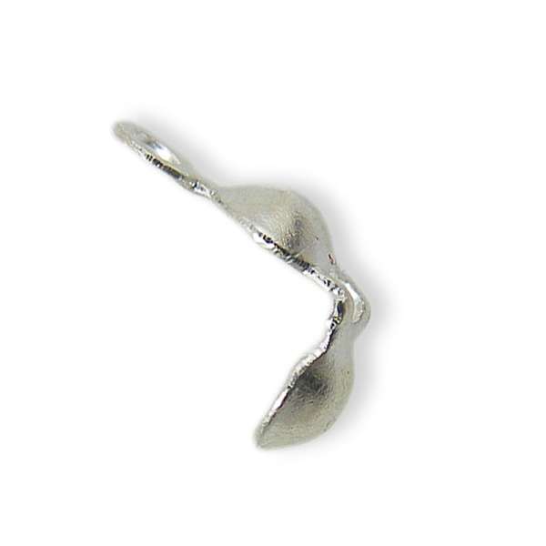 Calottes, silver tone, 20pcs