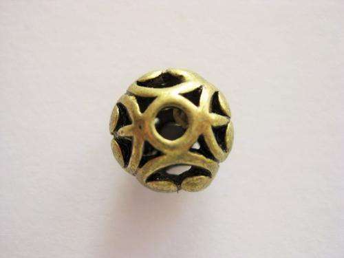 Spacer, fancy ball, bronze, 12mm, 1pc