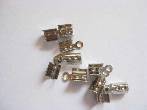 Cord ends, antique silver, 8x3mm, 10pcs