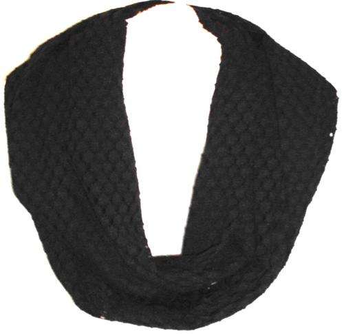 " WINTER CLEARANCE SALE " - Trendy Snood Neck Scarf - Black Lace Weave