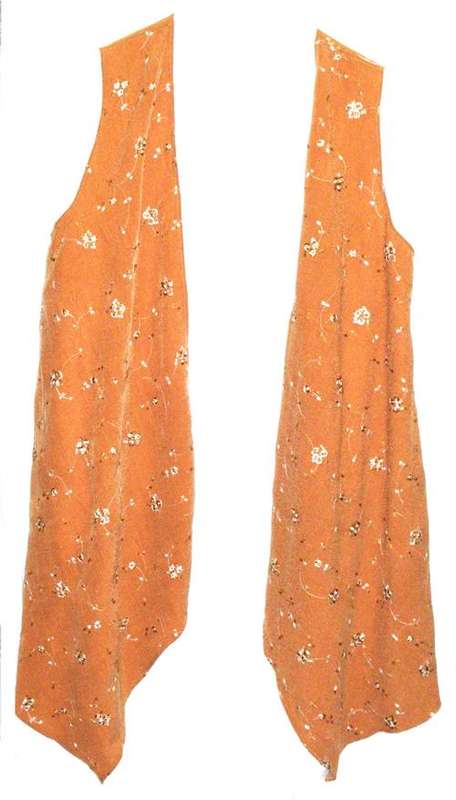 LADIES SLEEVELESS WATERFALL STYLED SHRUG - Size " L "