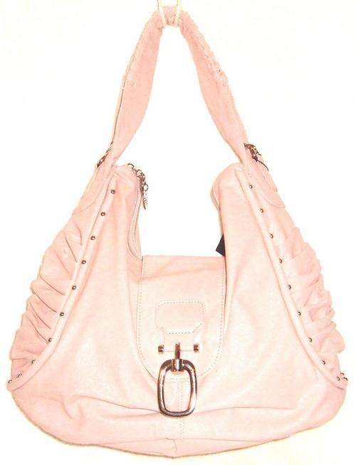 " R1 AUCTION " - GORGEOUS TOTE STYLE WITH INTERESTING DETAILING - " Light Salmon Pink Colour "