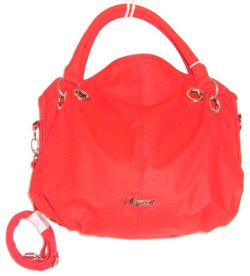 HANDBAG - UTILITY STYLING WITH REMOVABLE SHOULDER STRAP - Red