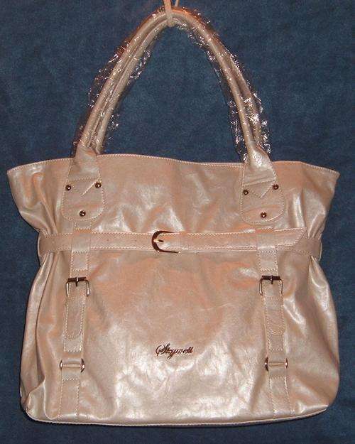 SPECIAL ! - Handbag - TOTE  BELT AND BUCKLE DETAILING - Pearlized Colour
