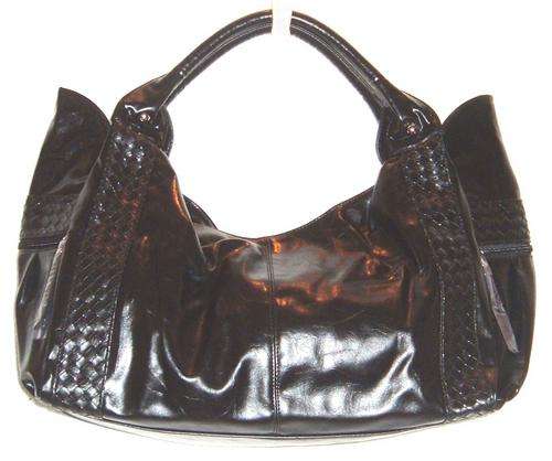 " R1 AUCTION " Handbag - "VERY DIFFERENT"  TOTE WITH FINE PLAITED DETAILING - Black