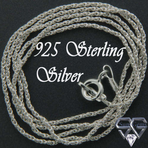 Solid 925 Sterling Silver chain 49cm long + 2.65g