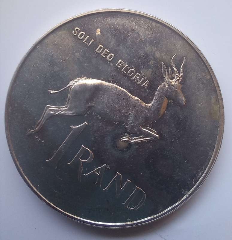 South African 1965 English One Rand (R1.00)