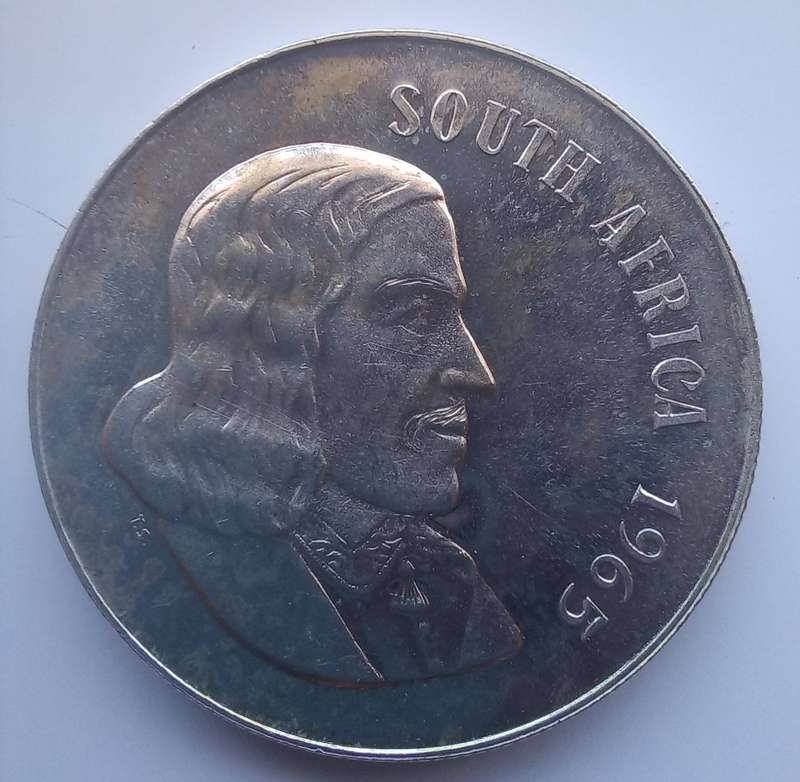 South African 1965 English One Rand (R1.00)