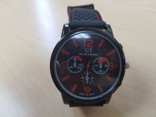 GT Silicone Band Sport Watch - Red