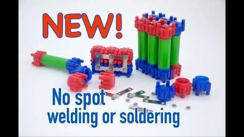 No Spot Welding. Colour Coded Vruzend DIY Solderless 18650 Battery Holders.