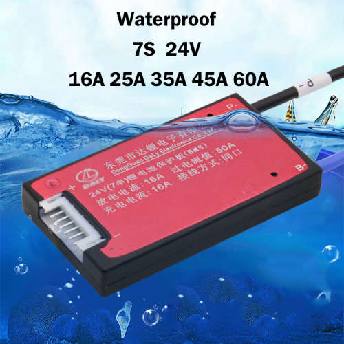 7S 24V 60A Waterproof BMS Battery Management Li-ion Cell Battery Balanced E-bike SA seller SA stock