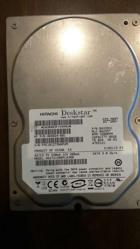 2 x HARD DRIVES 160GB + 80GB