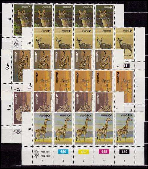 SWA  3rd Defn Reprint C/Strips of 5  MNH