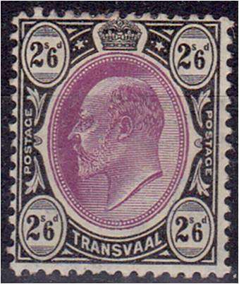 Transvaal  KE VII  2/6d  LMM  SACC  275