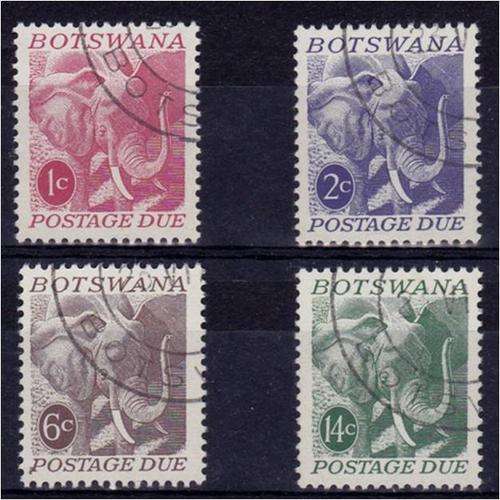 Botswana  Postage Due set  very fine used  SG  D16-D19