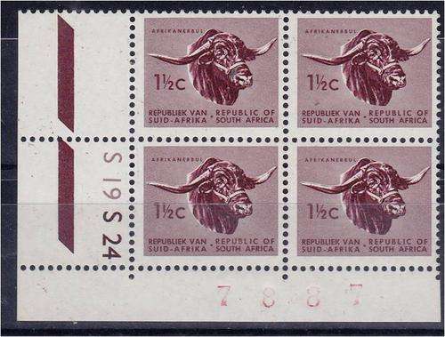 RSA 1st defn  1 1/2c  C/Bl  x 4  SACC 227  MNH