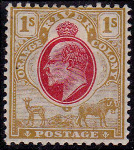 OFS  KE VII  1/-  defnn SACC 96  MM