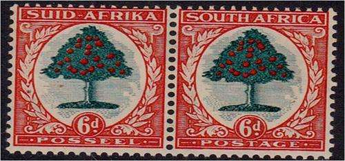 Union  6d  Hyph. pict pair  SACC 60  superb  MNH