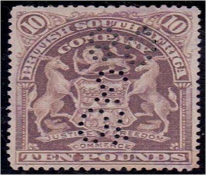 BSAC 10 pounds  Arms  revenue used/perfin  - Clean