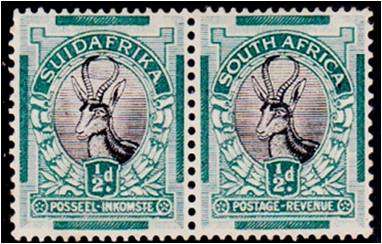 Union  1/2d  SACC  42  MM  variety "Cobweb in the horns"