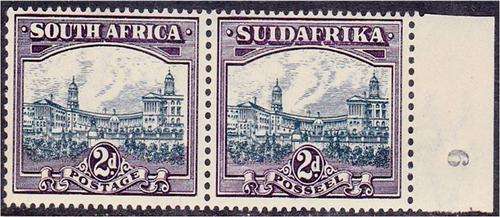 Union  2d  SACC  44  pair superb  MNH