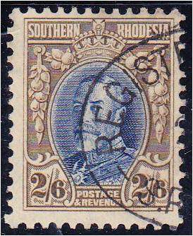 S Rhodesia  2/6d Field Marshall  SG 26a (perf 11 1/2) fine used