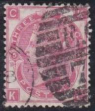 GB QV 3d deep rose SG 103 Plate 5 fine used