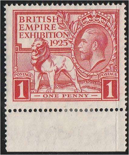 GB KG V 1925 BR. Empire Exh.  1d  SG 432  MNH