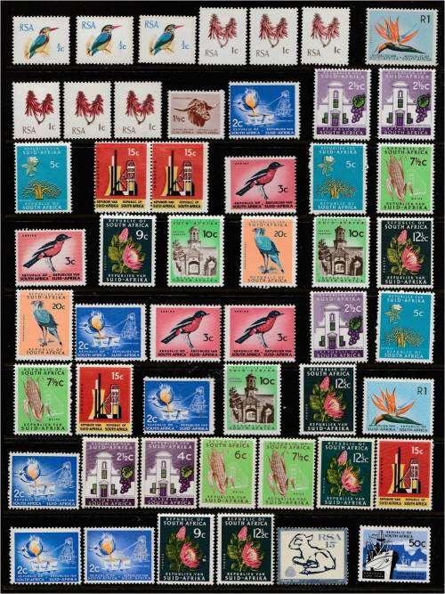 RSA  1st defn oddments - all stamps MNH - worth checking!