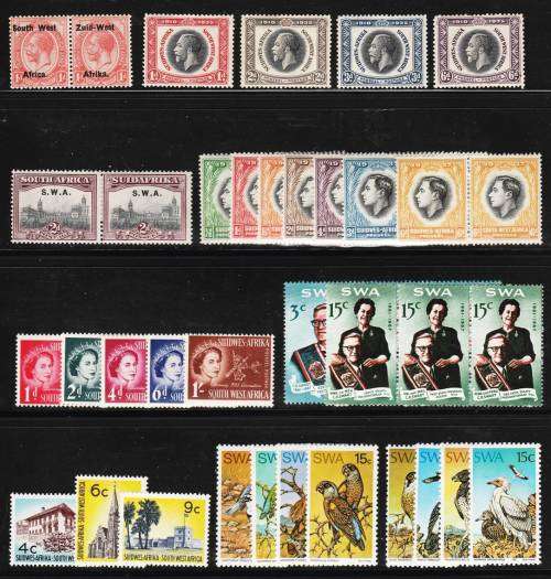 SWA Mixed lot of issues mainly MNH voetstoots.